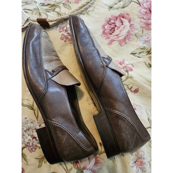 Mens two tone leather Continental Bally Switzerland Gregory Loafers size 9 B main image 9